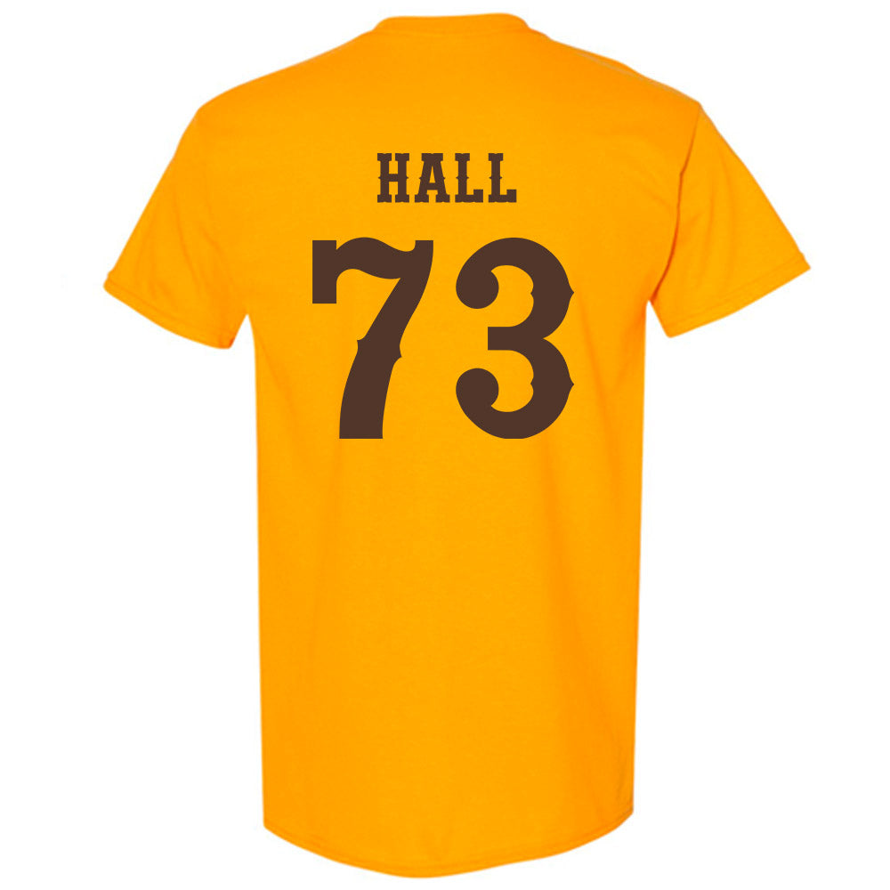 Wyoming - NCAA Football : Caleb Hall - Classic Shersey T-Shirt-1