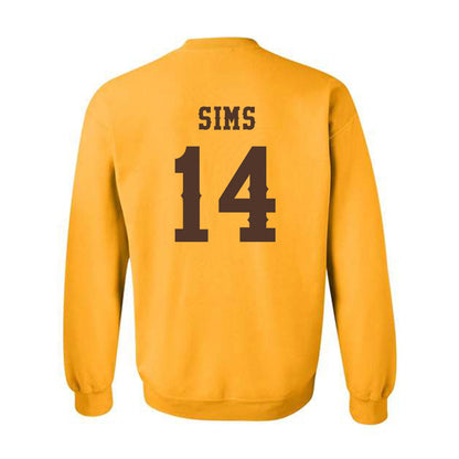 Wyoming - NCAA Football : Landon Sims - Classic Shersey Crewneck Sweatshirt-1