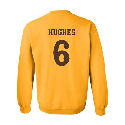 Wyoming - NCAA Football : Tyler Hughes - Classic Shersey Crewneck Sweatshirt-1