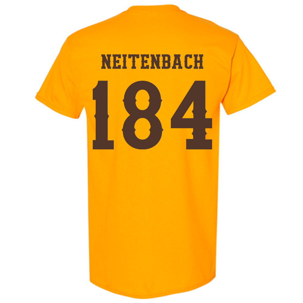 Wyoming - NCAA Wrestling : Eddie Neitenbach - Classic Shersey T-Shirt-1