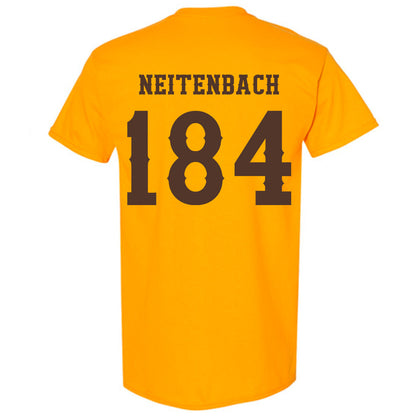 Wyoming - NCAA Wrestling : Eddie Neitenbach - Classic Shersey T-Shirt-1