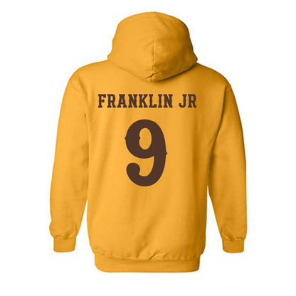 Wyoming - NCAA Football : Travis Franklin Jr - Classic Shersey Hooded Sweatshirt-1
