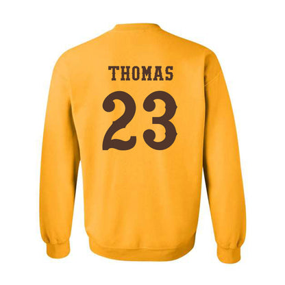Wyoming - NCAA Football : Jones Thomas - Classic Shersey Crewneck Sweatshirt-1