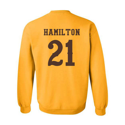Wyoming - NCAA Football : Nico Hamilton - Classic Shersey Crewneck Sweatshirt-1