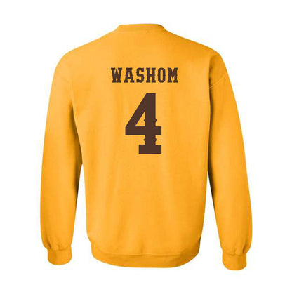 Wyoming - NCAA Football : Ke'Lyn Washom - Classic Shersey Crewneck Sweatshirt-1
