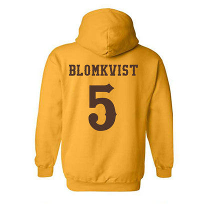 Wyoming - NCAA Women's Basketball : Liv Blomkvist - Classic Shersey Hooded Sweatshirt-1