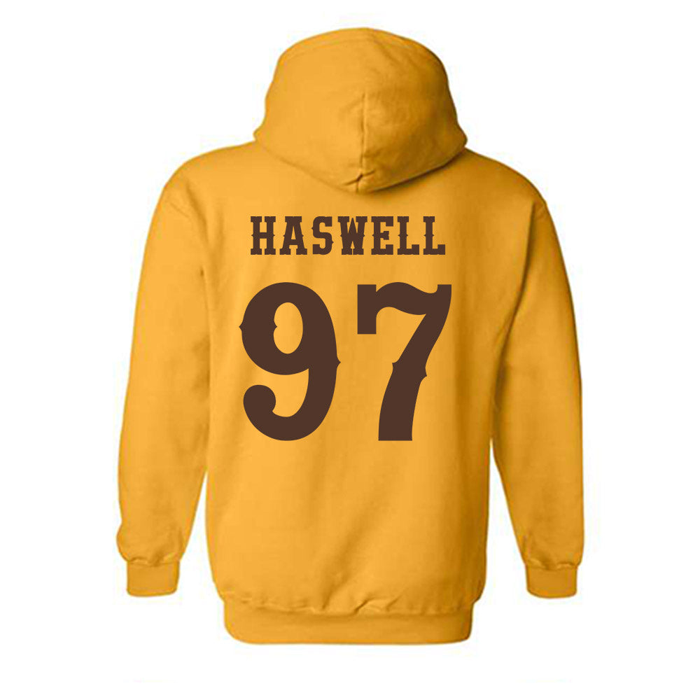 Wyoming - NCAA Football : Alexander Haswell - Classic Shersey Hooded Sweatshirt-1