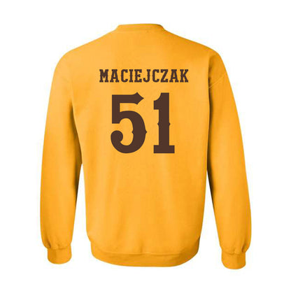 Wyoming - NCAA Football : Jason Maciejczak - Classic Shersey Crewneck Sweatshirt-1
