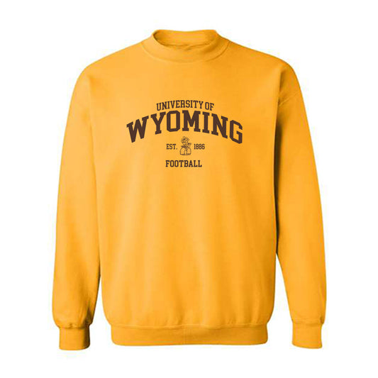 Wyoming - NCAA Football : Travis Franklin - Classic Shersey Crewneck Sweatshirt-0