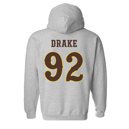 Wyoming - NCAA Football : Dante Drake - Classic Shersey Hooded Sweatshirt-1