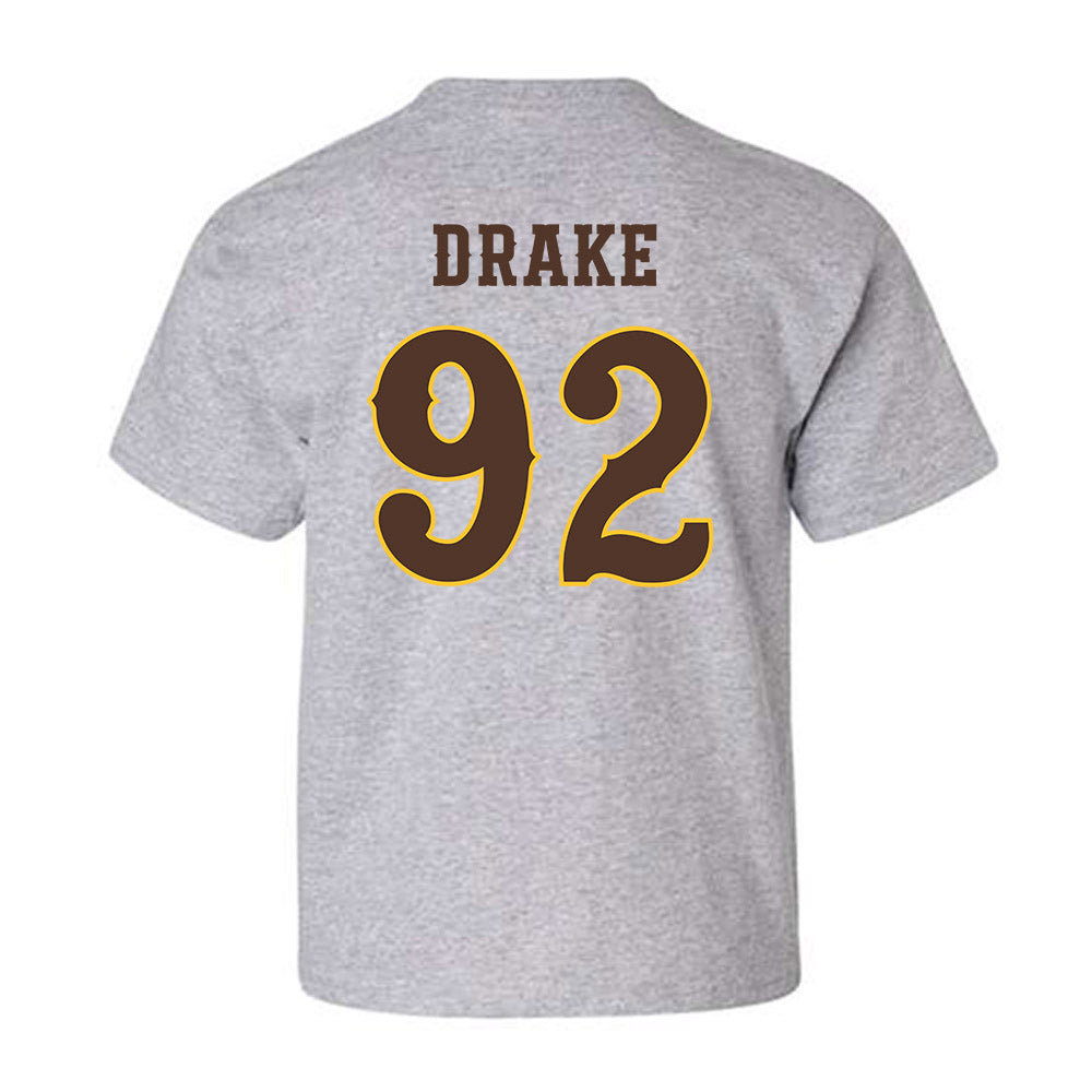 Wyoming - NCAA Football : Dante Drake - Classic Shersey Youth T-Shirt-1