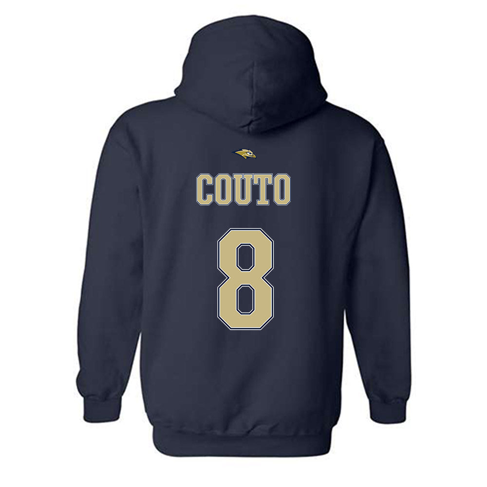 Oral Roberts - NCAA Men's Basketball : Alex Couto - Sports Shersey Hooded Sweatshirt-1