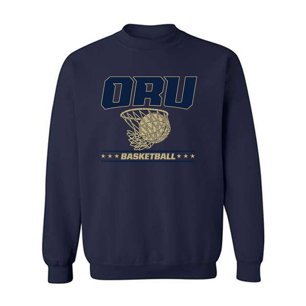 Oral Roberts - NCAA Men's Basketball : Martins Kilups - Sports Shersey Crewneck Sweatshirt-0