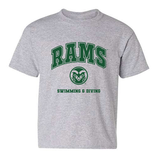 Colorado State - NCAA Women's Swimming & Diving : Gabby Hall - Youth T-Shirt-0