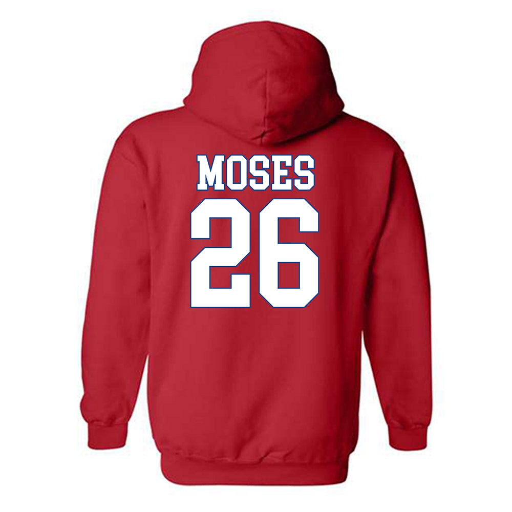 SMU - NCAA Football : Jaylen Moses - Hooded Sweatshirt-1