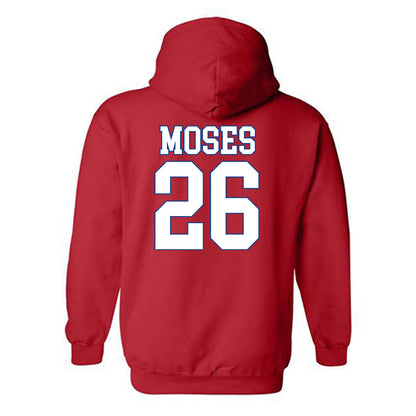 SMU - NCAA Football : Jaylen Moses - Hooded Sweatshirt-1