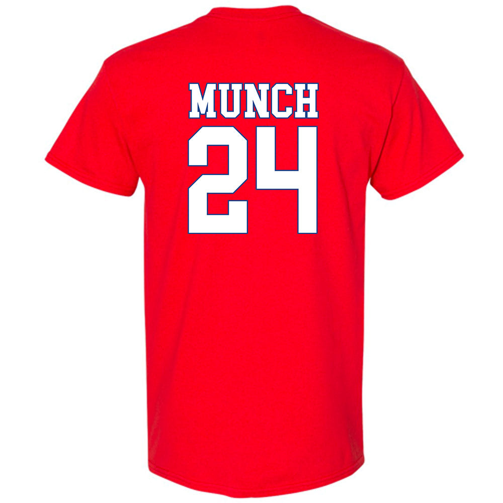 SMU - NCAA Men's Basketball : Johan Munch - T-Shirt-1