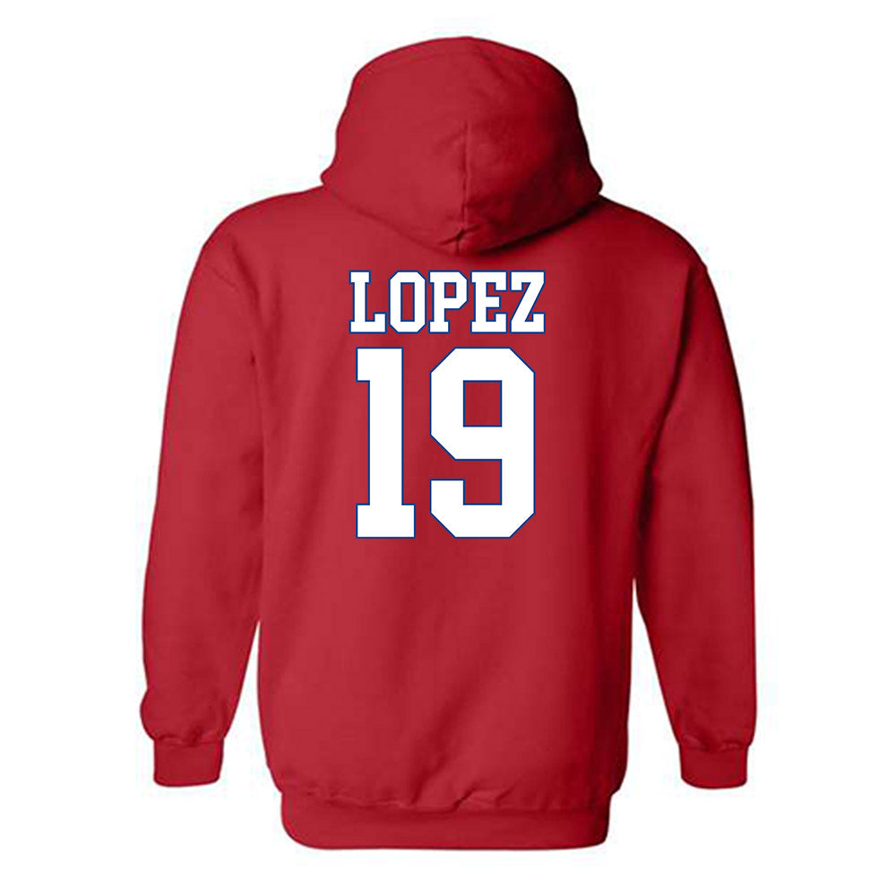 SMU - NCAA Men's Soccer : Milton Lopez - Hooded Sweatshirt-1