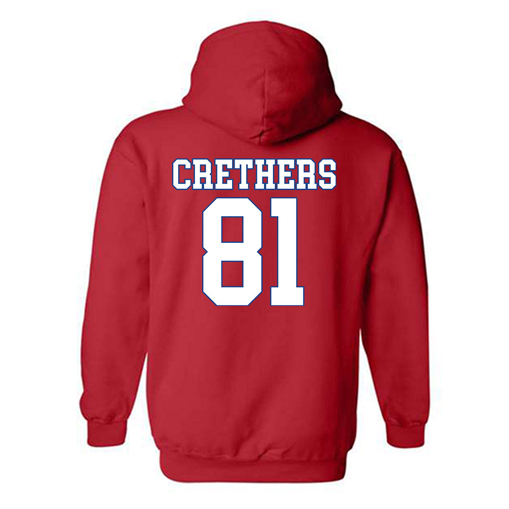 SMU - NCAA Football : Ty Crethers - Hooded Sweatshirt-1