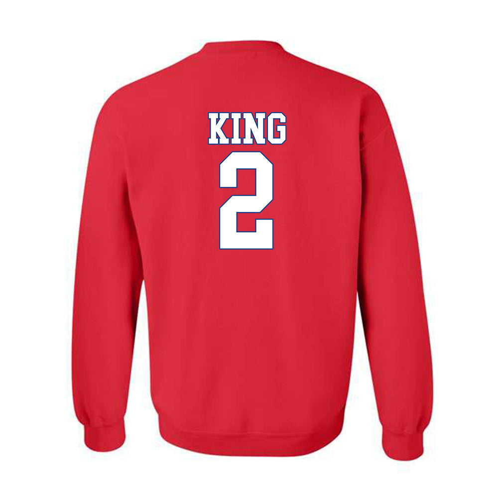SMU - NCAA Women's Basketball : Zahra King - Crewneck Sweatshirt-1