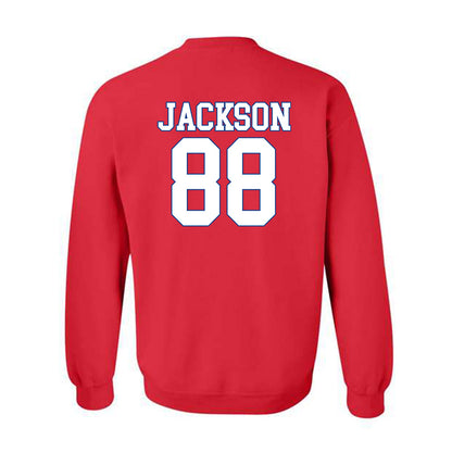 SMU - NCAA Football : Trey Jackson - Crewneck Sweatshirt-1