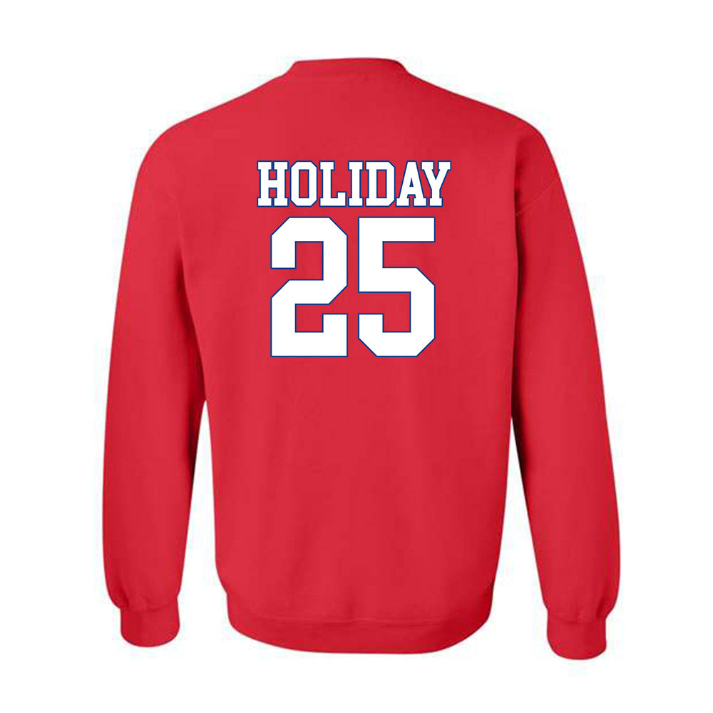 SMU - NCAA Football : Javion Holiday - Crewneck Sweatshirt-1