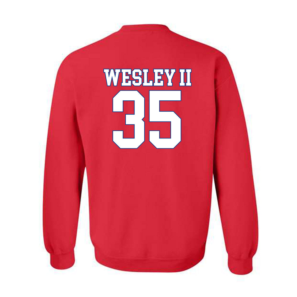 SMU - NCAA Football : Dante Wesley II - Crewneck Sweatshirt-1