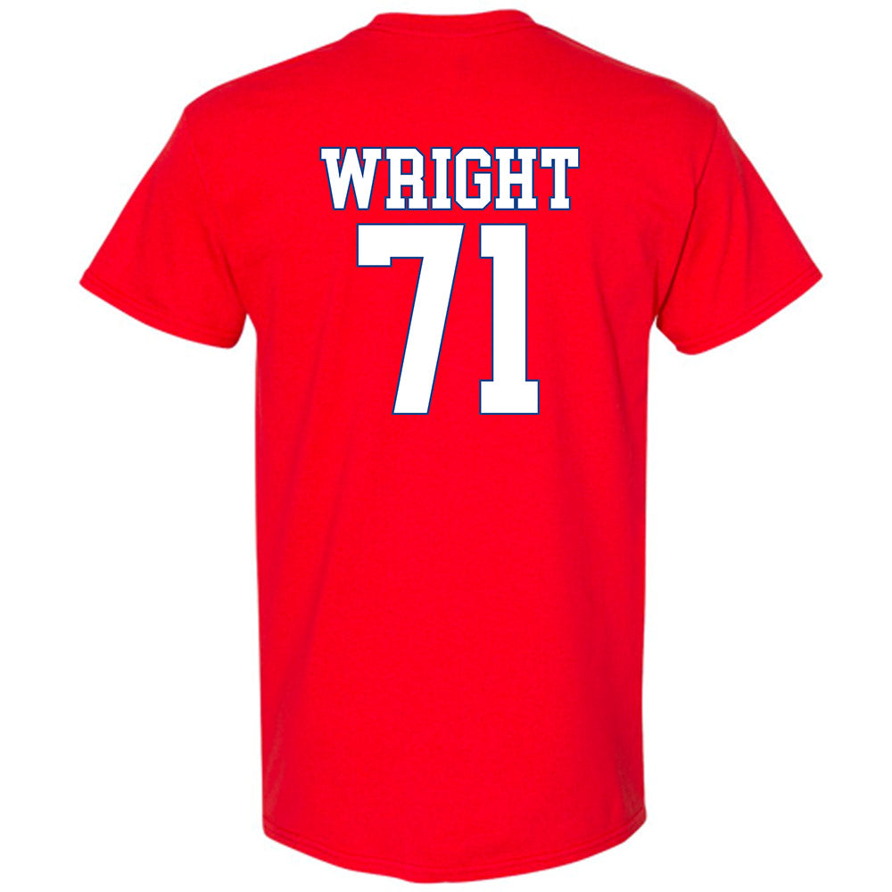 SMU - NCAA Football : Max Wright - T-Shirt-1