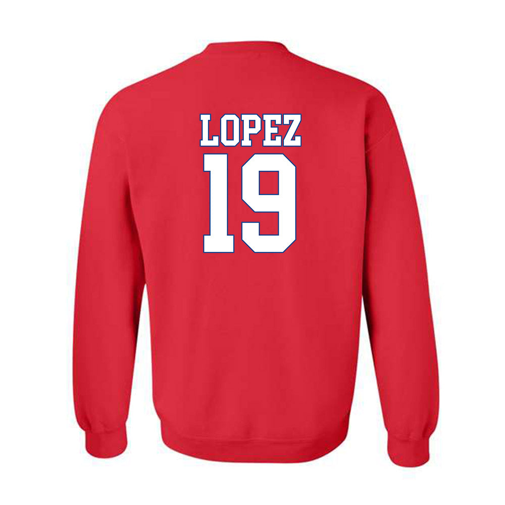 SMU - NCAA Men's Soccer : Milton Lopez - Crewneck Sweatshirt-1