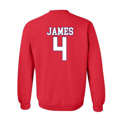 SMU - NCAA Women's Basketball : Shania James - Crewneck Sweatshirt-1