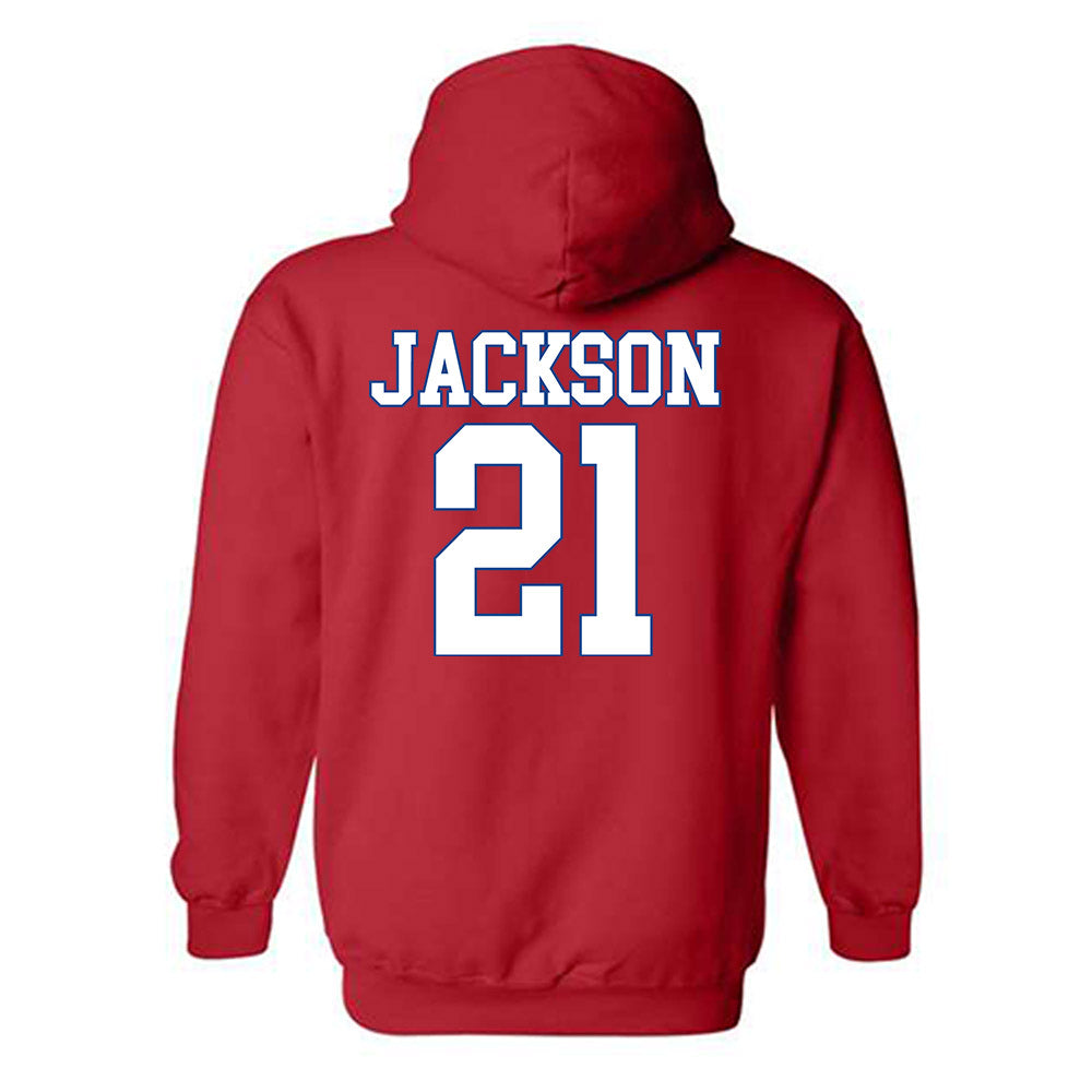 SMU - NCAA Women's Basketball : Kaylin Jackson - Hooded Sweatshirt-1