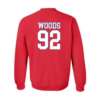 SMU - NCAA Football : Hudson Woods - Crewneck Sweatshirt-1