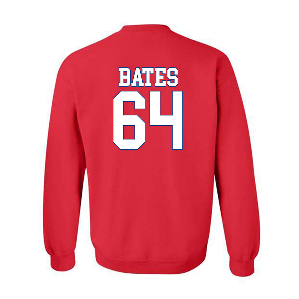 SMU - NCAA Football : Joshua Bates - Crewneck Sweatshirt-1