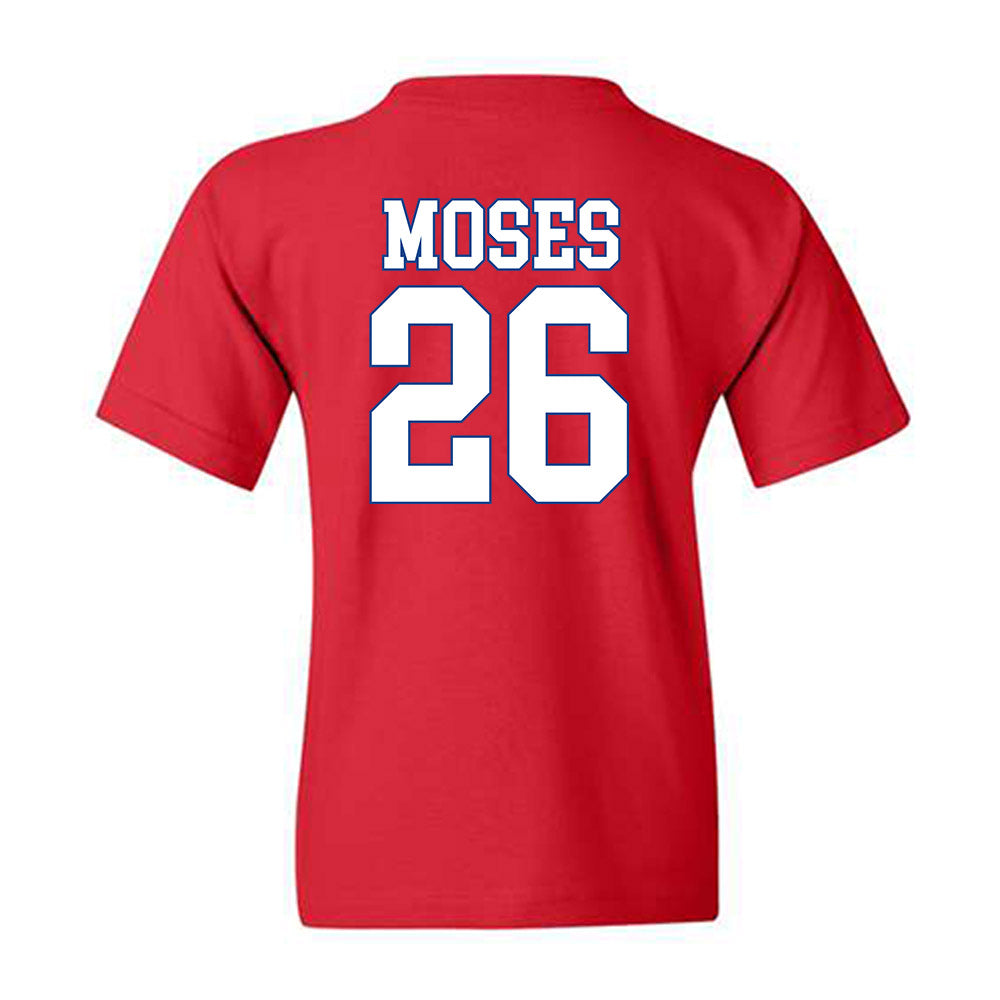 SMU - NCAA Football : Jaylen Moses - Youth T-Shirt-1