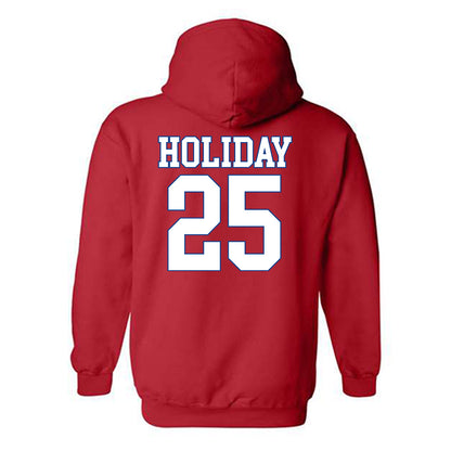 SMU - NCAA Football : Javion Holiday - Hooded Sweatshirt-1