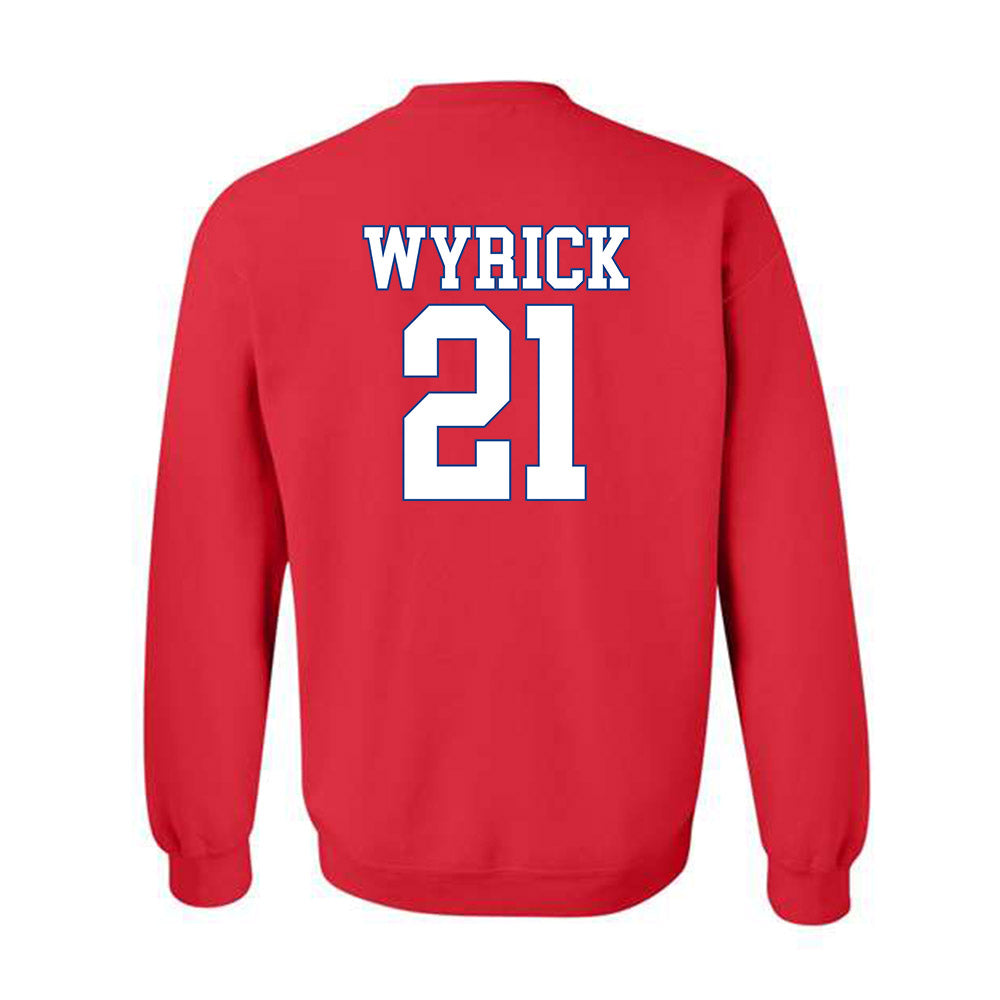 SMU - NCAA Football : Jimmy Wyrick - Crewneck Sweatshirt-1