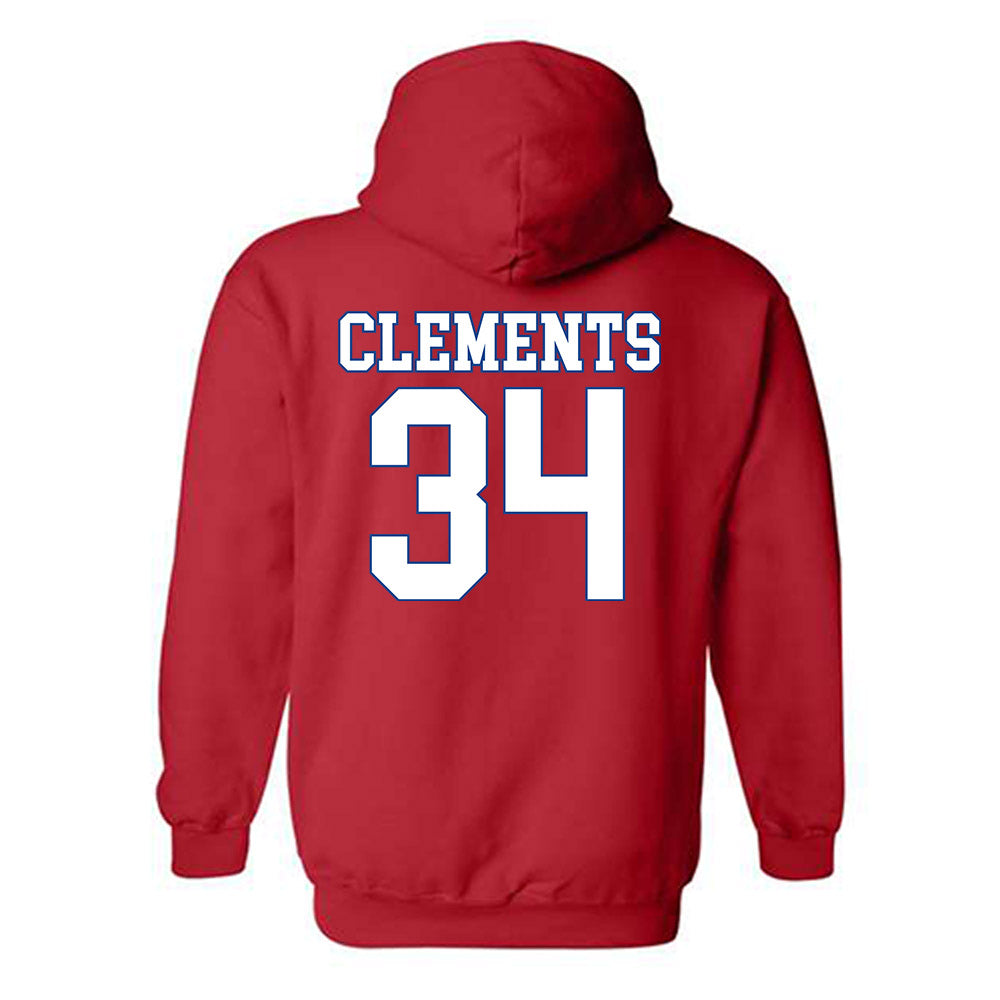 SMU - NCAA Men's Soccer : Trey Clements - Hooded Sweatshirt-1