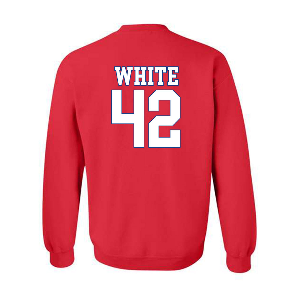 SMU - NCAA Women's Basketball : Roxy White - Crewneck Sweatshirt-1