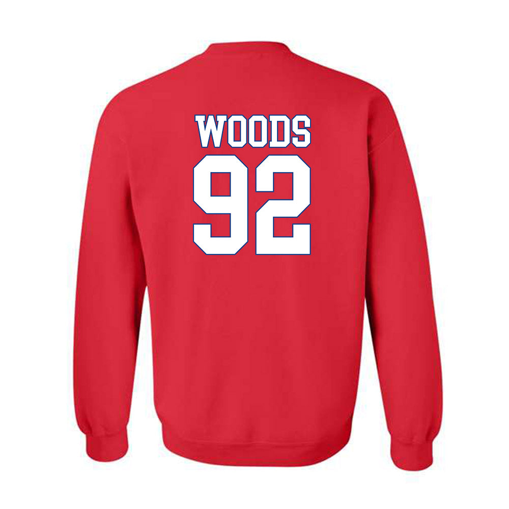 SMU - NCAA Football : Hudson Woods - Crewneck Sweatshirt-1