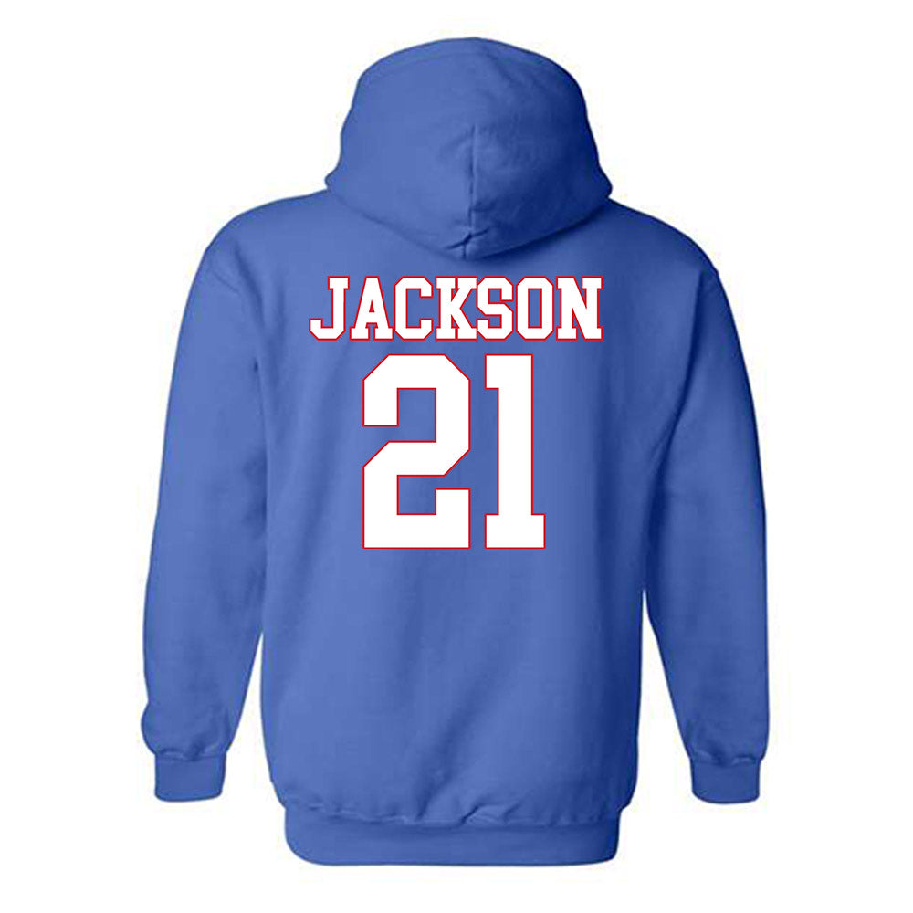 SMU - NCAA Women's Basketball : Kaylin Jackson - Hooded Sweatshirt-1