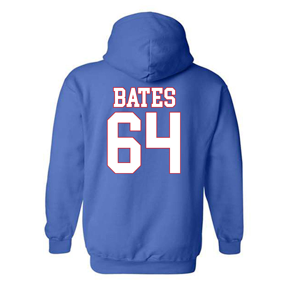 SMU - NCAA Football : Joshua Bates - Hooded Sweatshirt-1