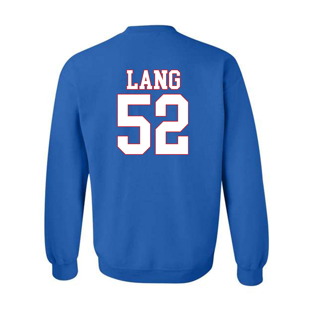 SMU - NCAA Football : Jahkai Lang - Crewneck Sweatshirt-1