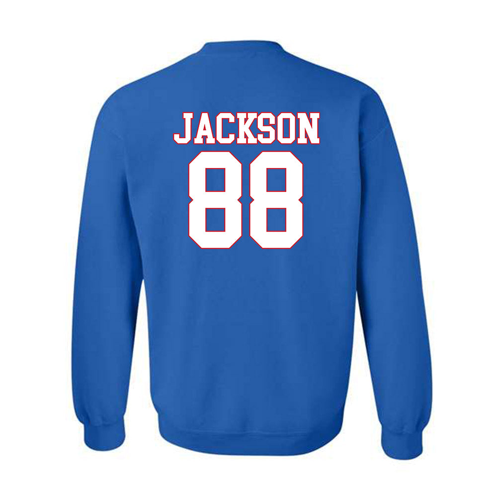 SMU - NCAA Football : Trey Jackson - Crewneck Sweatshirt-1