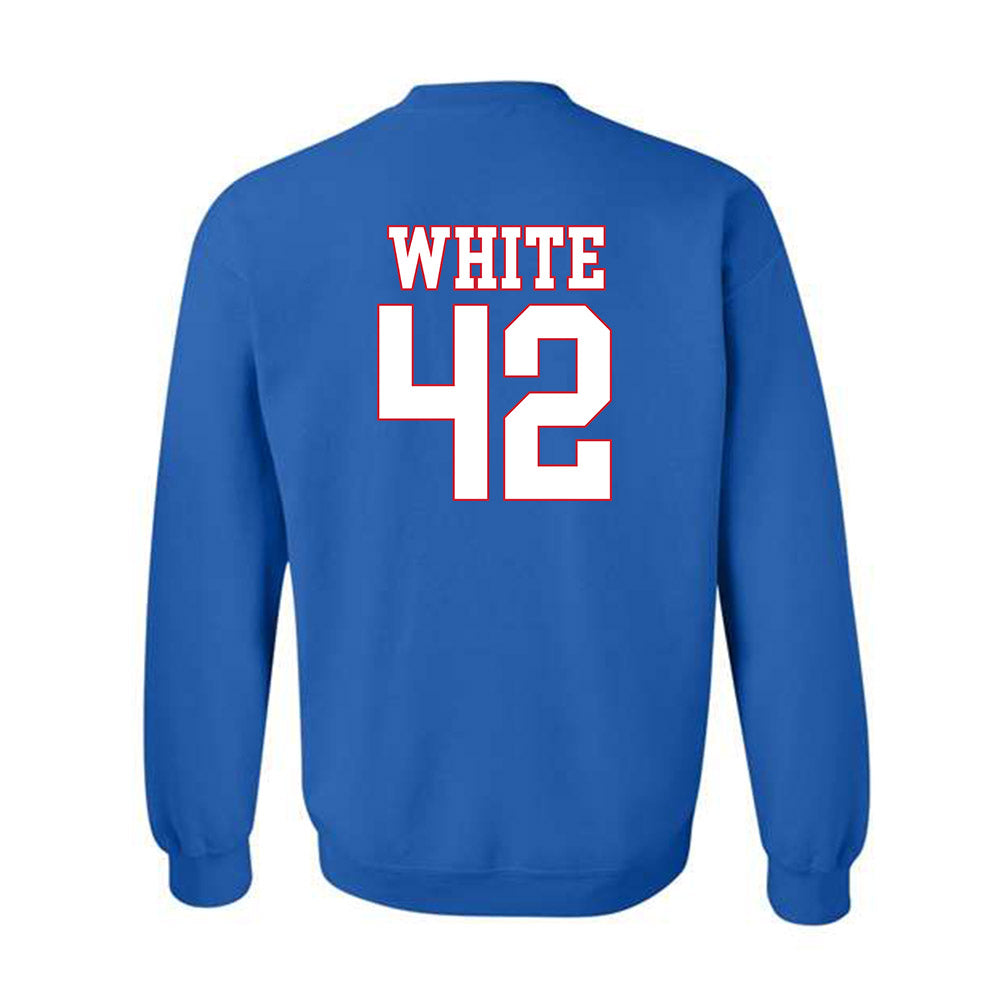 SMU - NCAA Women's Basketball : Roxy White - Crewneck Sweatshirt-1