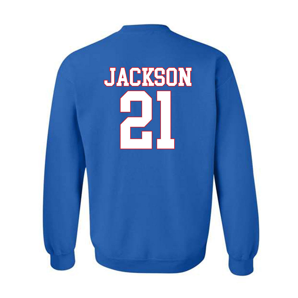 SMU - NCAA Women's Basketball : Kaylin Jackson - Crewneck Sweatshirt-1