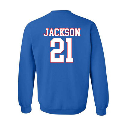 SMU - NCAA Women's Basketball : Kaylin Jackson - Crewneck Sweatshirt-1
