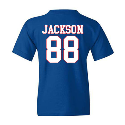 SMU - NCAA Football : Trey Jackson - Youth T-Shirt-1