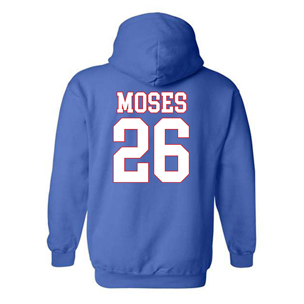 SMU - NCAA Football : Jaylen Moses - Hooded Sweatshirt-1