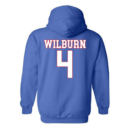SMU - NCAA Women's Volleyball : Christa Wilburn - Hooded Sweatshirt-1