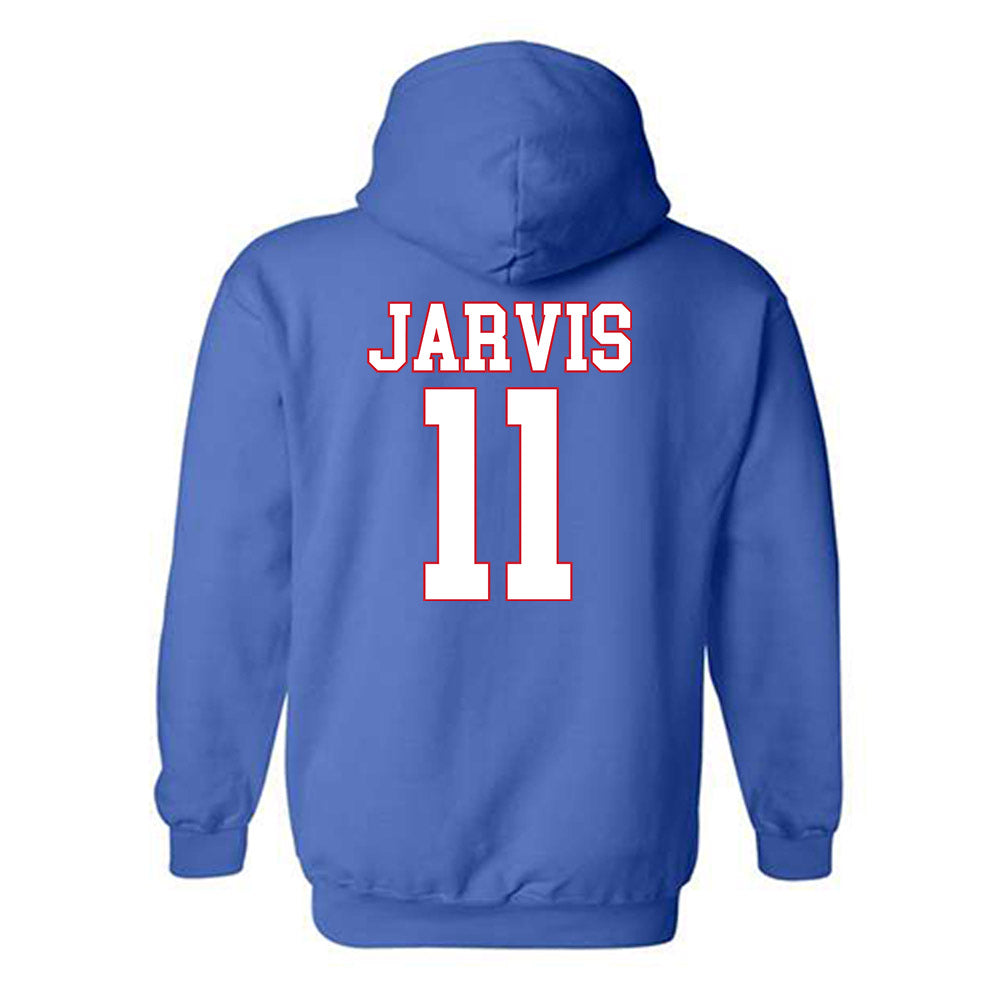 SMU - NCAA Men's Basketball : Sam Jarvis - Hooded Sweatshirt-1